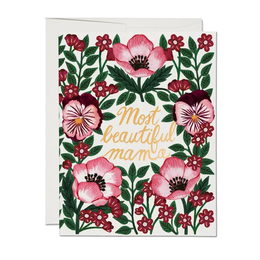 Most Beautiful Mama Mother's Day Greeting Card