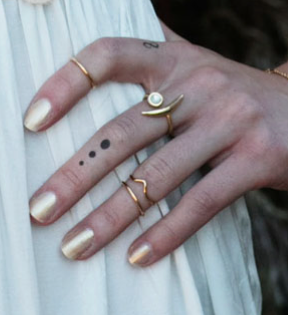 Gold midi rings online