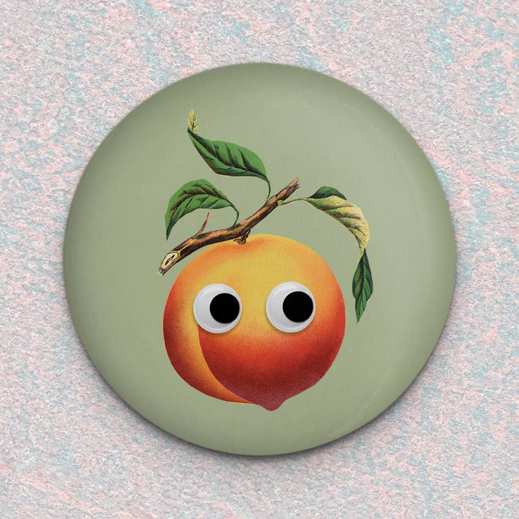 Googly Peach Magnet