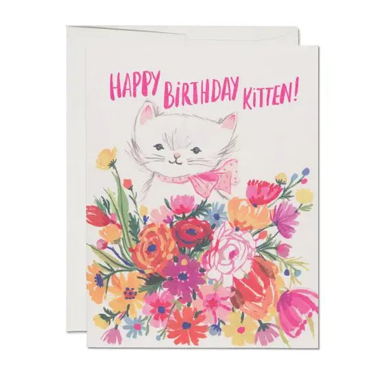Happy Birthday Kitten Birthday Greeting Card
