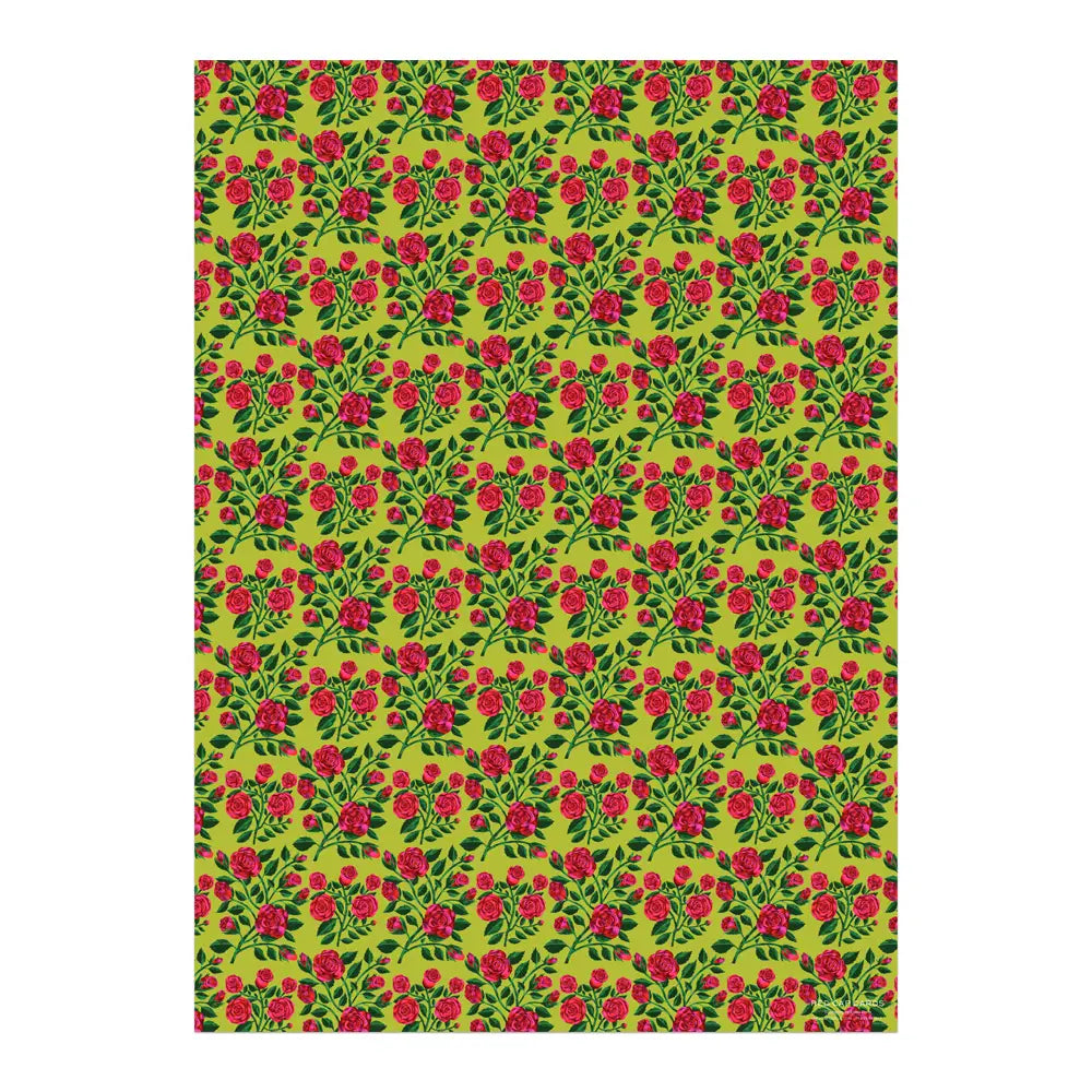 Grateful Roses Wrapping Paper