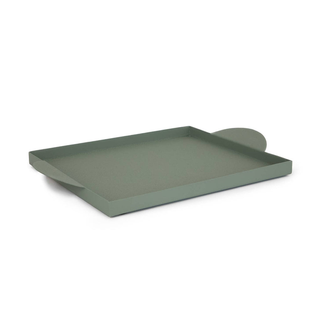 Olive Green Metal Tray