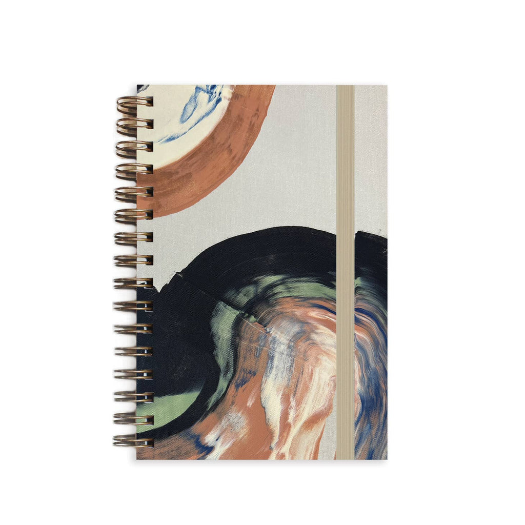 Painted Wirebound Ruled Notebook (A6)