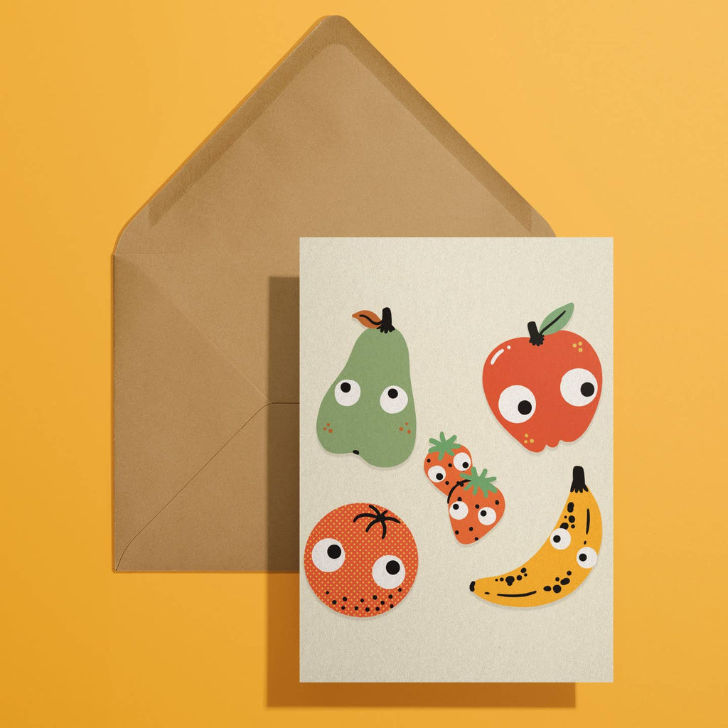 Googly Fruit Melange Card