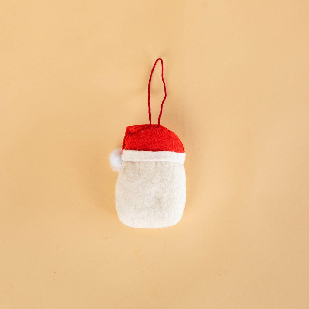 Handmade Felt Santa Ornament