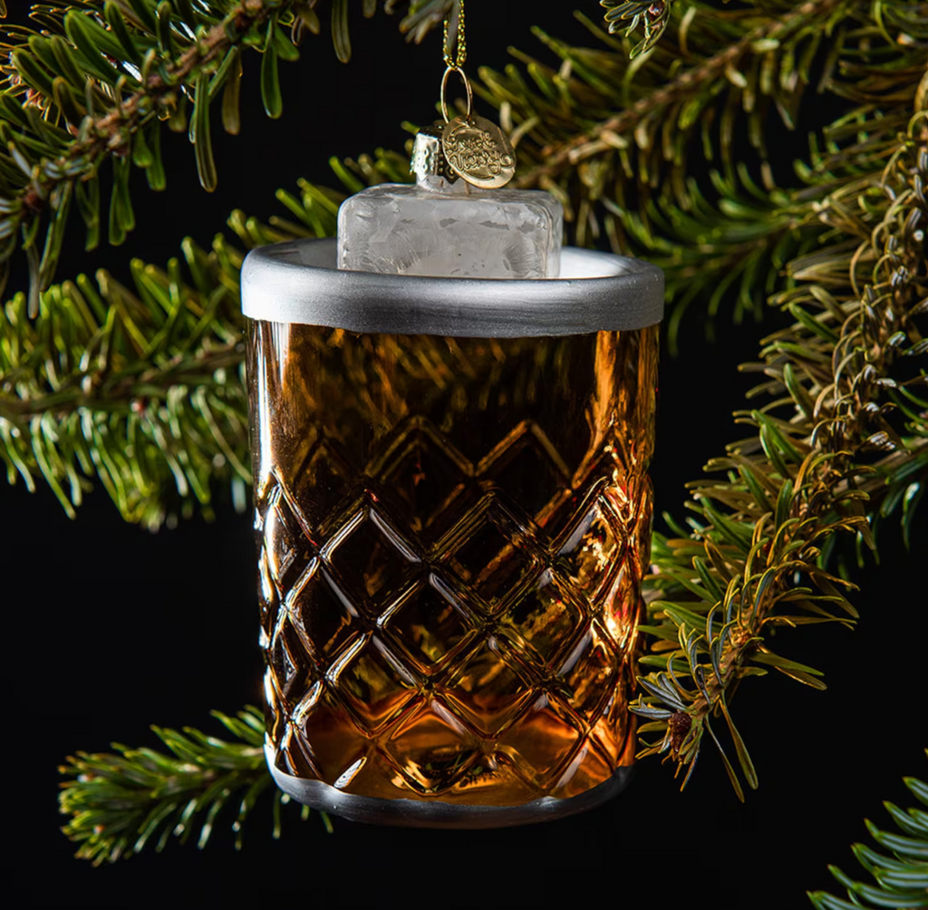Whiskey on the Rocks Christmas Ornament