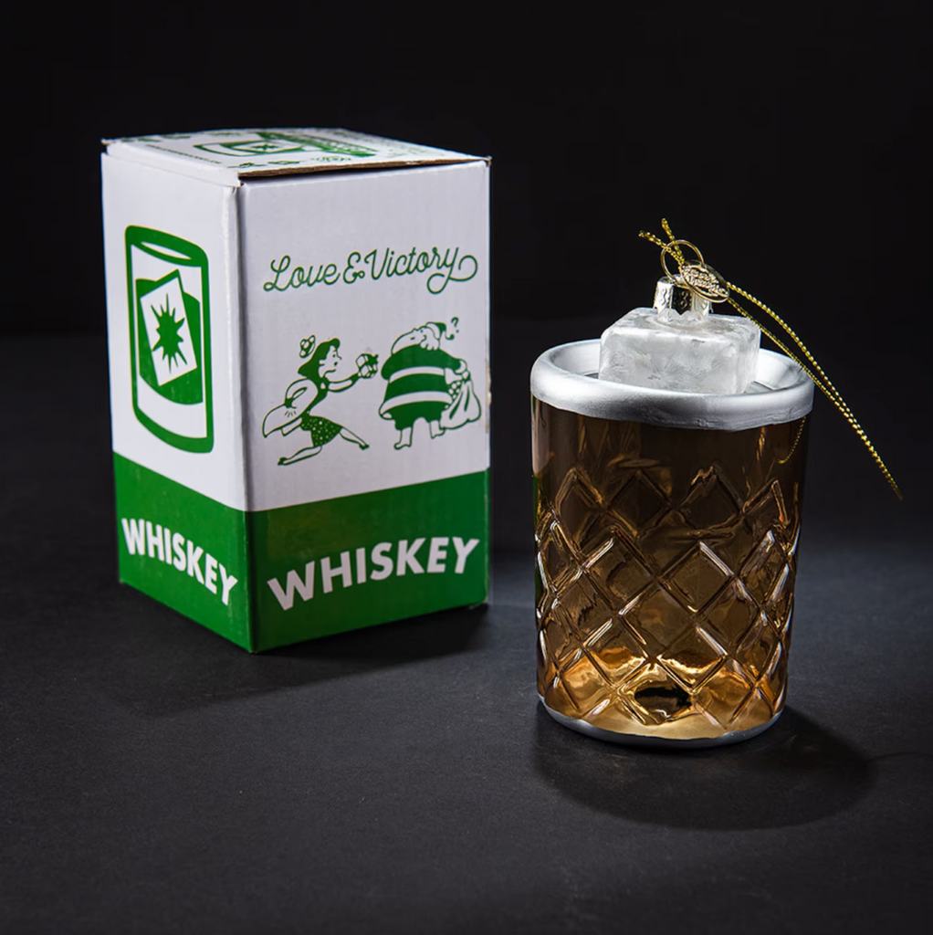 Whiskey on the Rocks Christmas Ornament