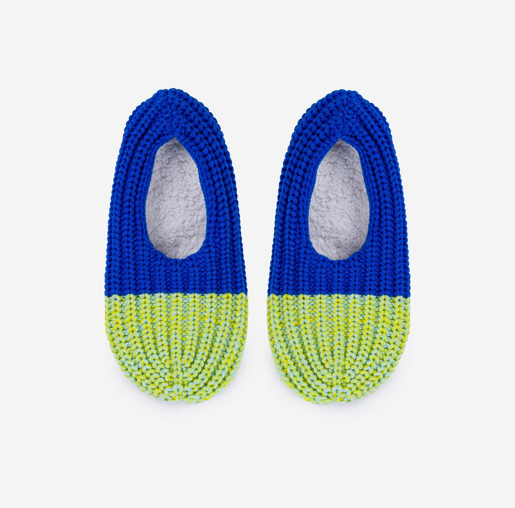 Colorblock Knit Slippers