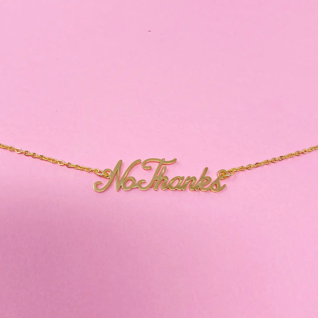 No Thanks Necklace