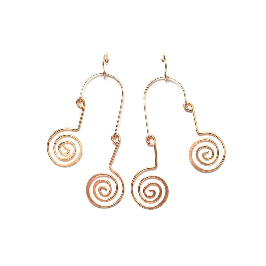 Spiral Swing Earrings