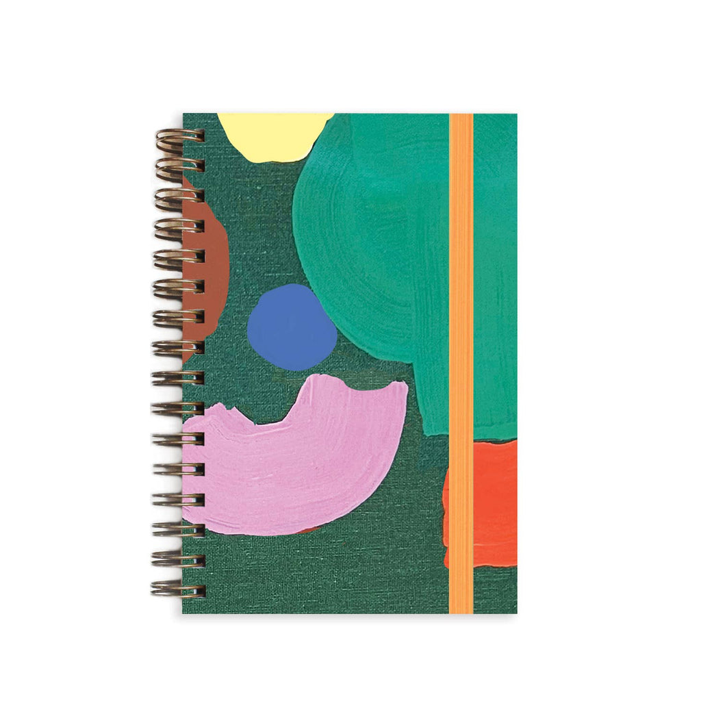 Painted Wirebound Ruled Notebook (A6)