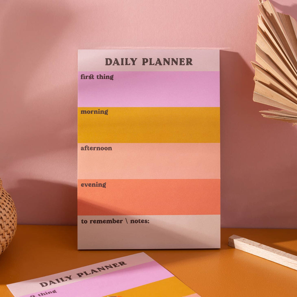 Pastel Colour Block Daily Planner Pad