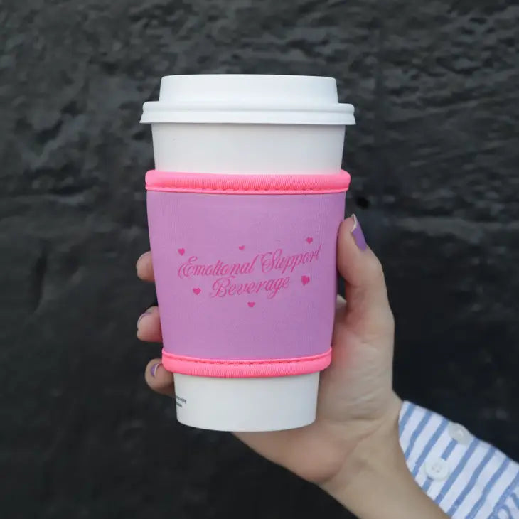 Emotional Support Beverage Hot Coffee Sleeve
