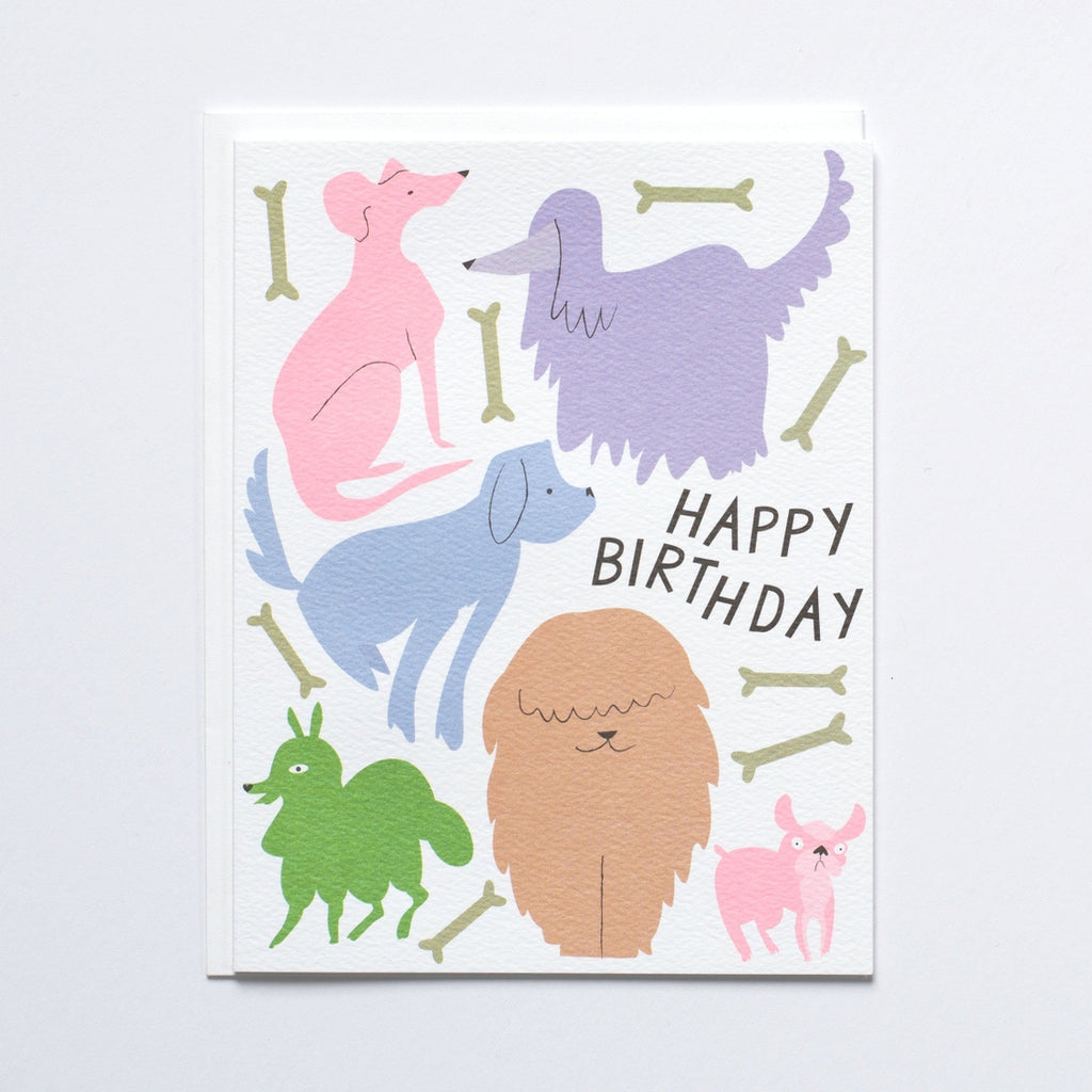 Dogs, Dogs and More Dogs Birthday Card