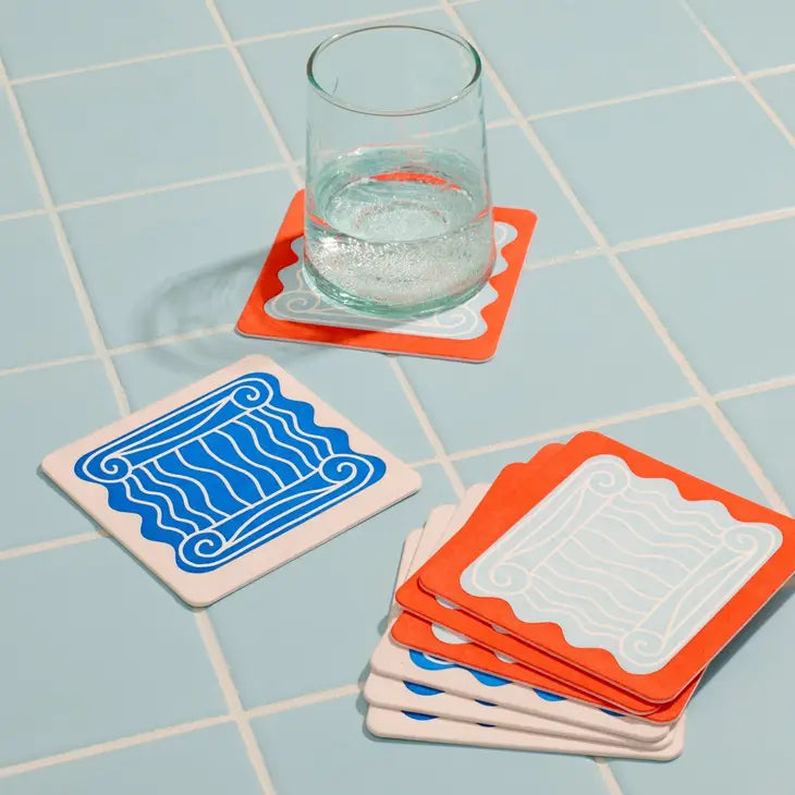 Letterpress Coasters (Set of 8)