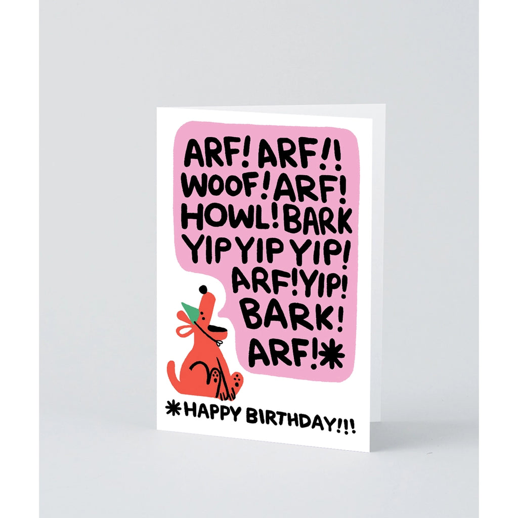 Birthday Bark Greetings Card