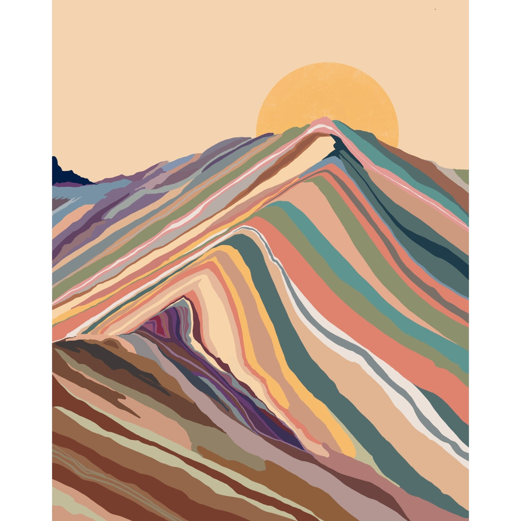 Rainbow Mountain Art Print