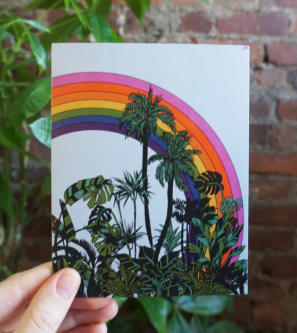 Rainbow Palms Card