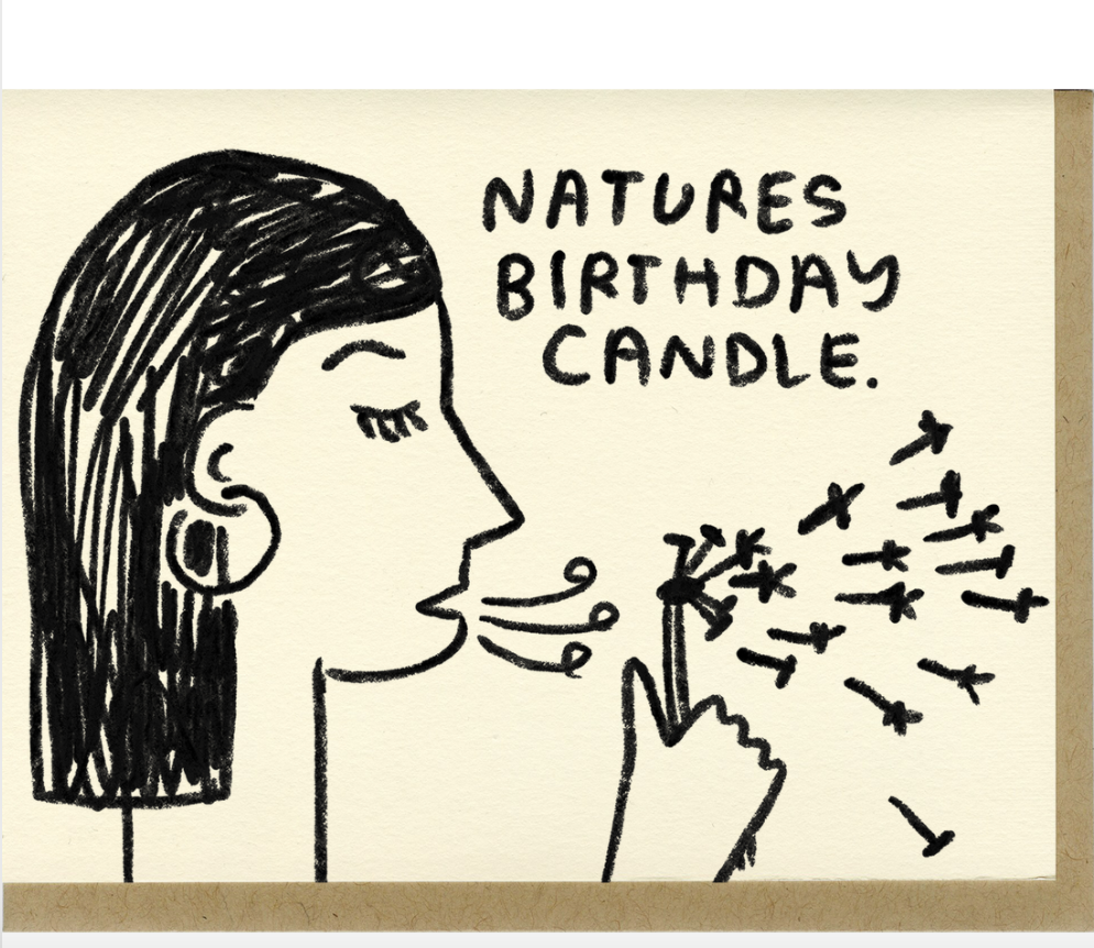 Nature's Birthday Candles Card