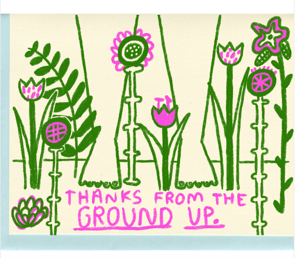 Thanks From The Ground Up Card