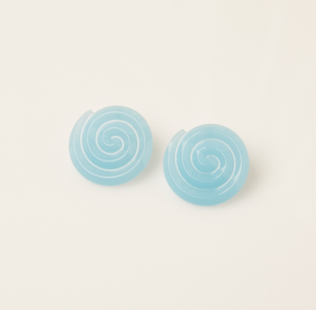 Acetate Swirl Earrings