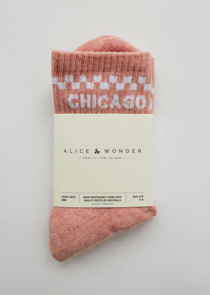 Chicago Checker Mini Crew Socks