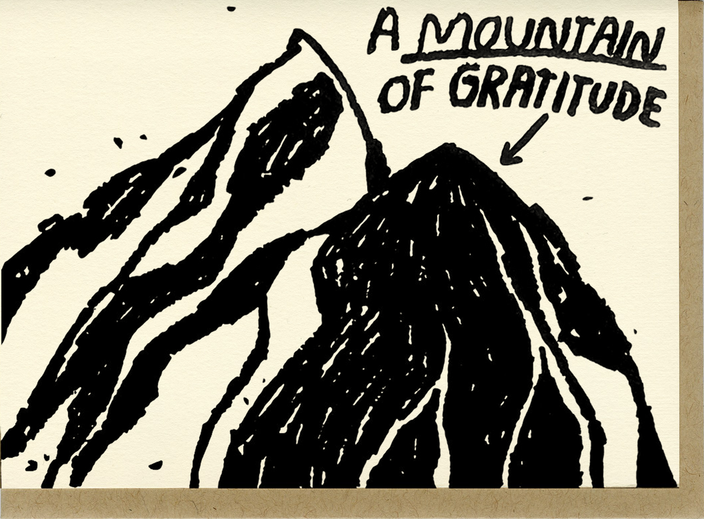 Mountain of Gratitude Card