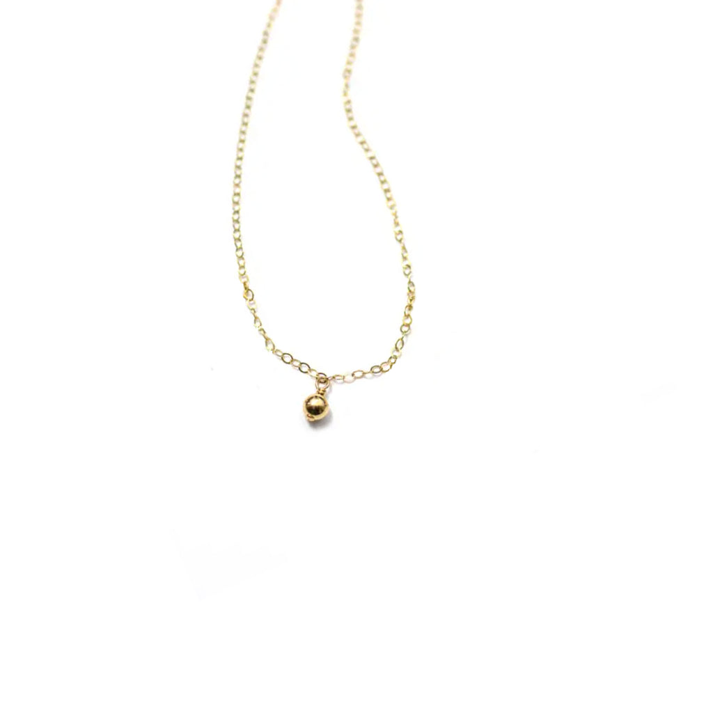 Gold Dust Solitaire Necklace
